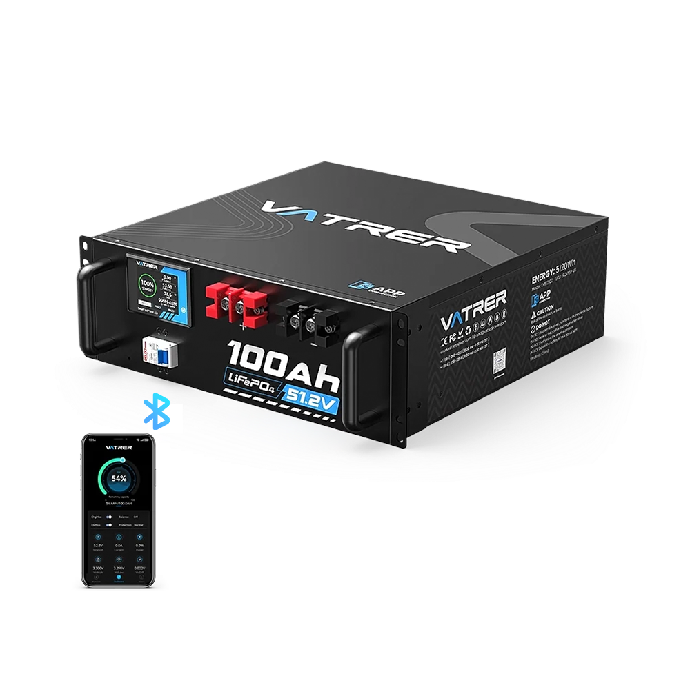 ?UL?Vatrer 48V (51.2V) 100Ah Server Rack Lithium Battery