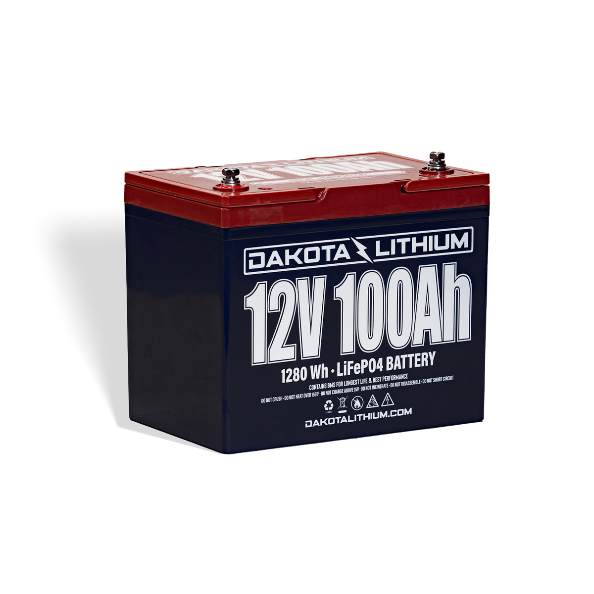 Dakota Lithium 12V 100Ah Deep Cycle Heated LiFePO4 Battery